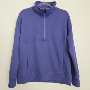Purple Half Zip Sweater Size Small